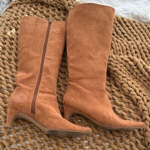 Tan Suede Boots